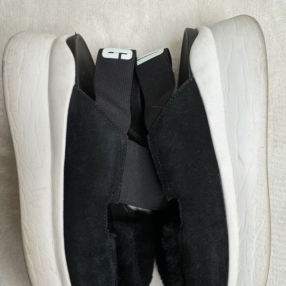 UGG Silverlake Sandals Sheepskin Black Logo Chunky Platform 7.5 - Picture 8 of 11